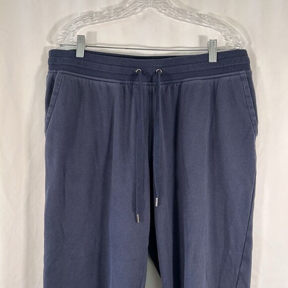 Orvis Joggers Men's XL Blue Pull On Drawstring Pockets Cotton Blend Pants - Picture 2 of 11